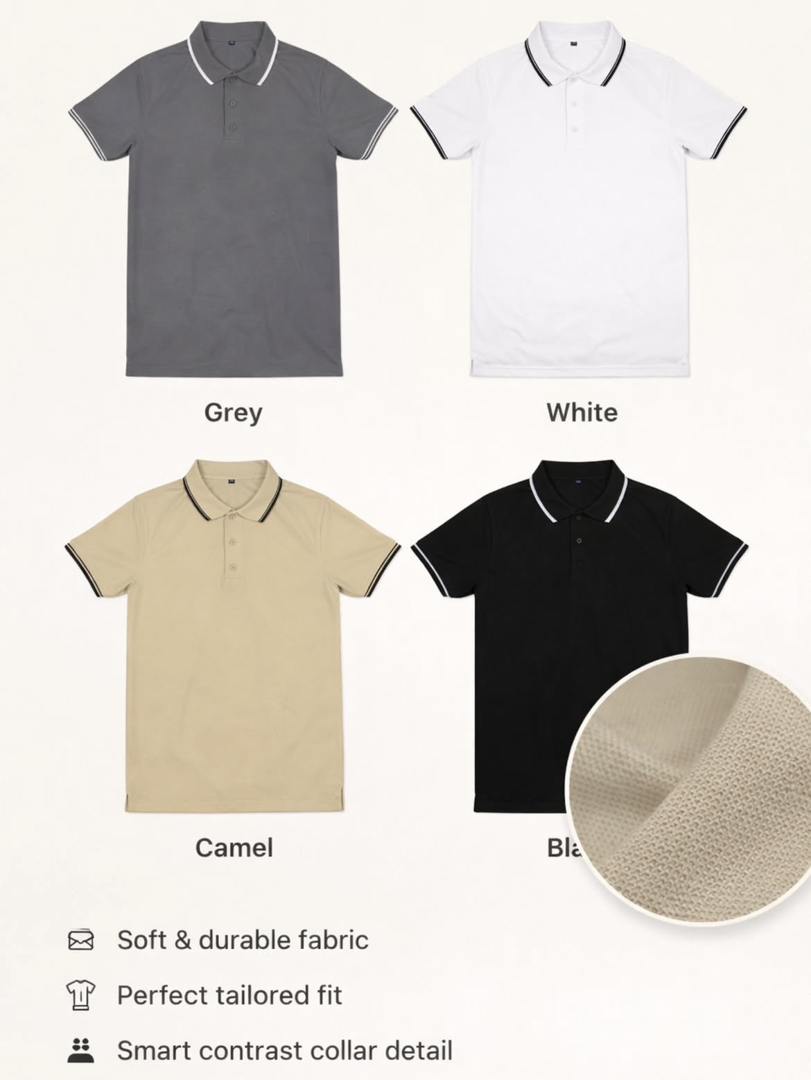 Signature Tip Polo